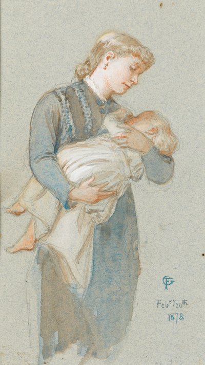 Frederica and her Mother, 1878 by Frederick Goodall